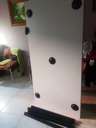 Mesa desmontable patas negras