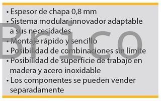 Conjunto Taller 3 Módulos S/Acero Inox Alyco 192845