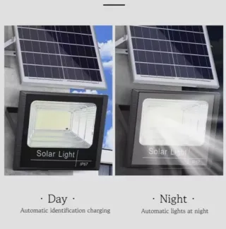 Faro  Esterno 200W pannello solare Crepuscolare