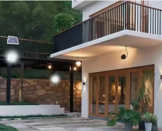 Faro  Esterno 200W pannello solare Crepuscolare