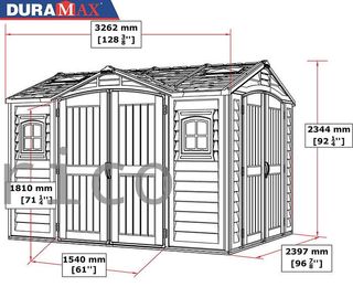 Caseta PVC Apex Pro Plus 249x326x234 cm - Duramax