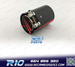 COLA ESCAPE BMW LOOK M CARBONO REDONDA