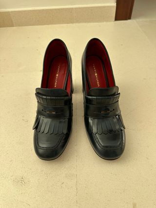 Zapatos de tacón azul marino Tommy Hilfiger