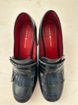 Zapatos de tacón azul marino Tommy Hilfiger