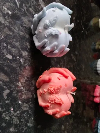 Velas artesanales con formas, precio x modelo