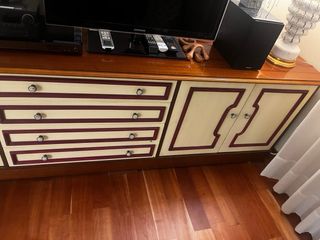 Mueble de salón restaurado madera