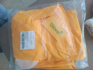 Traje de lluvia Glovo naranja