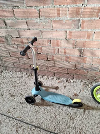 Patinete 3 Ruedas Azul y tres posiciones en altura