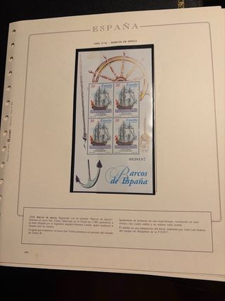 Sellos España 1995 MNH Hojas Olegario