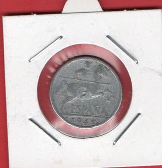 Monete da 5 centesimi Spagna 1940, 1941, 1945