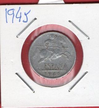 Monete da 5 centesimi Spagna 1940, 1941, 1945