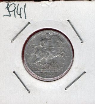 Monete da 5 centesimi Spagna 1940, 1941, 1945