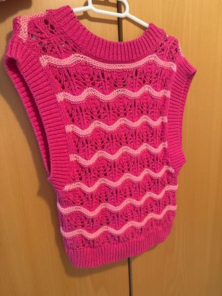 Chaleco Zara Rosa Talla S