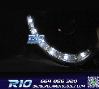 FAROS MERCEDES CLASE CLK W209 02-09 LUZ DIURNA FONDO NEGRO