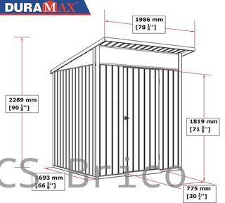 Caseta Metálica Palladium 196x198x228 cm - Duramax