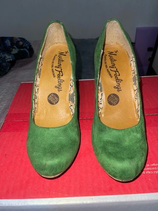 Zapatos Mustang Feelings Verdes