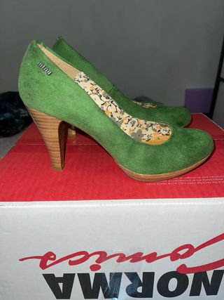 Zapatos Mustang Feelings Verdes