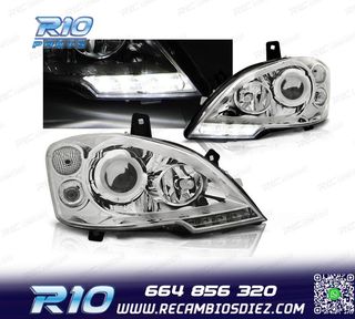 FAROS MERCEDES VITO W639 10-14 LUZ DIURNA FONDO CROMO