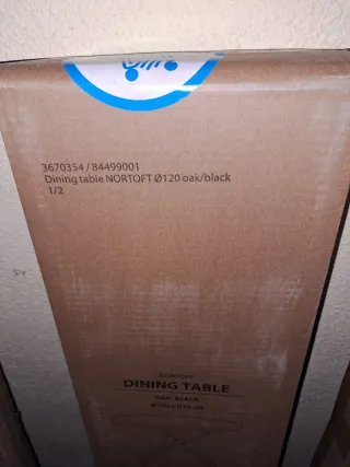 Mesa Comedor Cristal y Madera