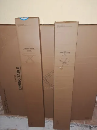 Mesa Comedor Cristal y Madera