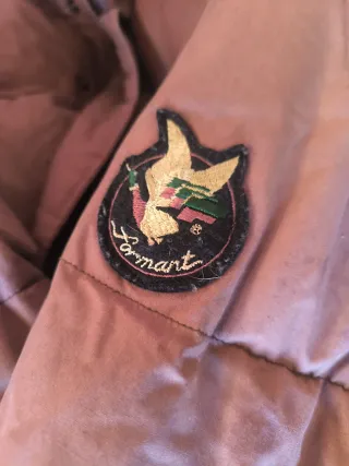 Chaquetón plumífero de pato marrón