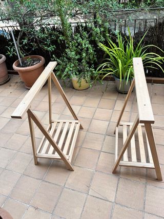 Caballetes de madera para mesa de tipo escritorio