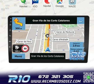 RADIO 9" GPS ANDROID 13 QUAD CORE 64GB ROM