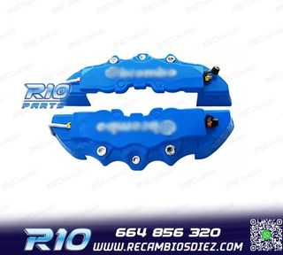 CUBRE PINZAS DE 4 PISTONES LOOK BREMBO AZULES