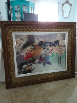 Cuadro Vintage Nautilo Marco Madera