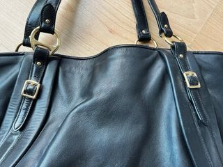Bolso Tote Ralph Lauren Negro Piel