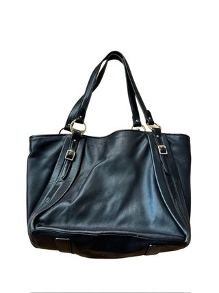 Bolso Tote Ralph Lauren Negro Piel