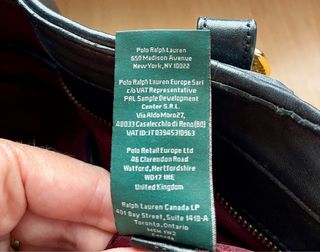 Bolso Tote Ralph Lauren Negro Piel