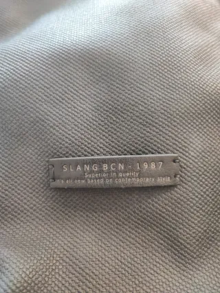 Mochila SLANG verde-gris. Como nueva