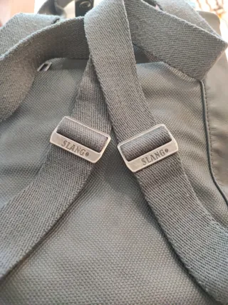 Mochila SLANG verde-gris. Como nueva