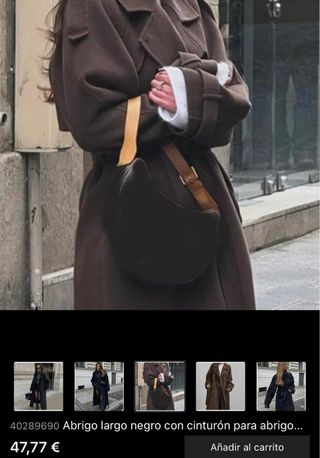 Abrigo largo marrón