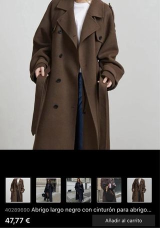 Abrigo largo marrón