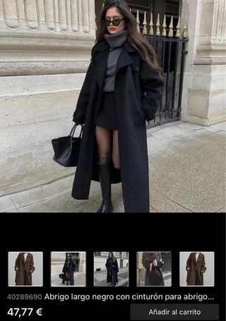 Abrigo largo marrón