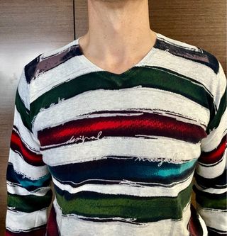 Jersey Desigual V-neck Hombre Multicolor