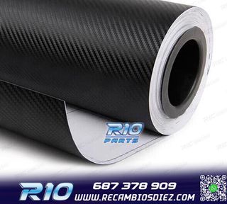 VINILO ADHESIVO CARBONO NEGRO