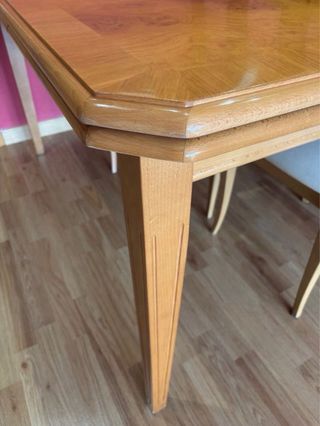 Mesa comedor extensible madera
