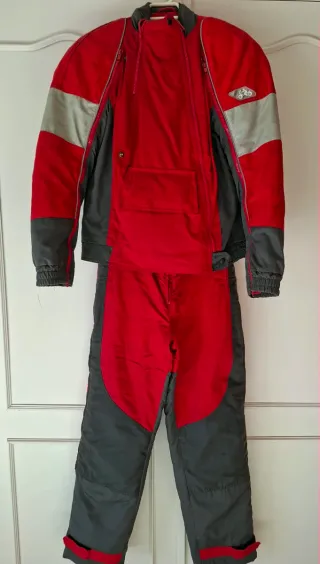 Mono Gore-Tex Moto Rojo y Gris