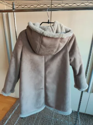 Abrigo niña marca NANOS beige Talla 10 años-140 cm