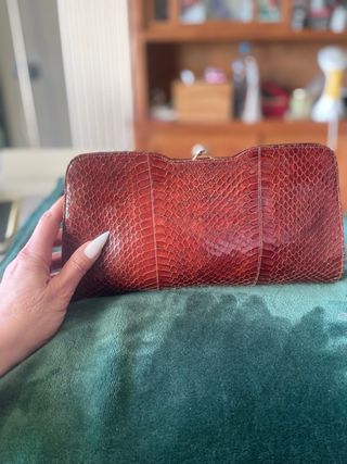 Pochette Lella Pitone Marrone