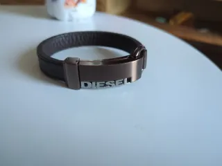 Pulsera Hombre Diesel Marrón y Plata