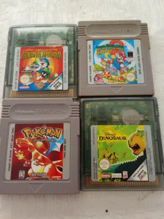 Lote 4 Giochi Game Boy Color: Pokémon, Mario, Loon
