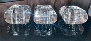 3 Tulipanes de Cristal para Lámpara