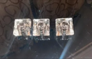 3 Tulipanes de Cristal para Lámpara