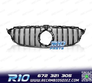 PARRILLA MERCEDES W205 18-21 LOOK SPORT NEGRO BRILLO