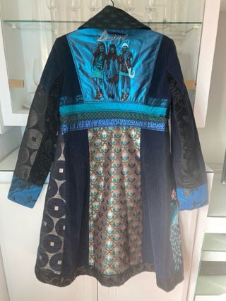 Abrigo Desigual Patchwork Largo