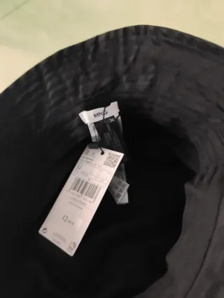 Sombrero bucket negro Mango Talla unica